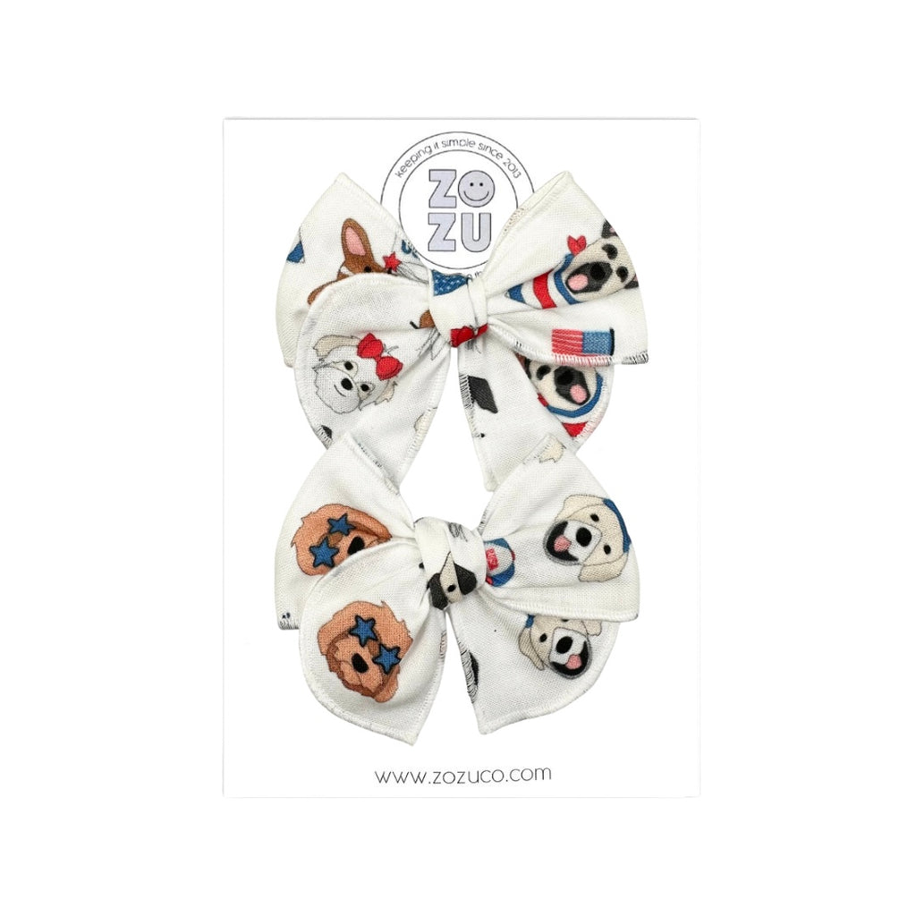 Patriotic Pups :: Mini Traveler Pigtail Set