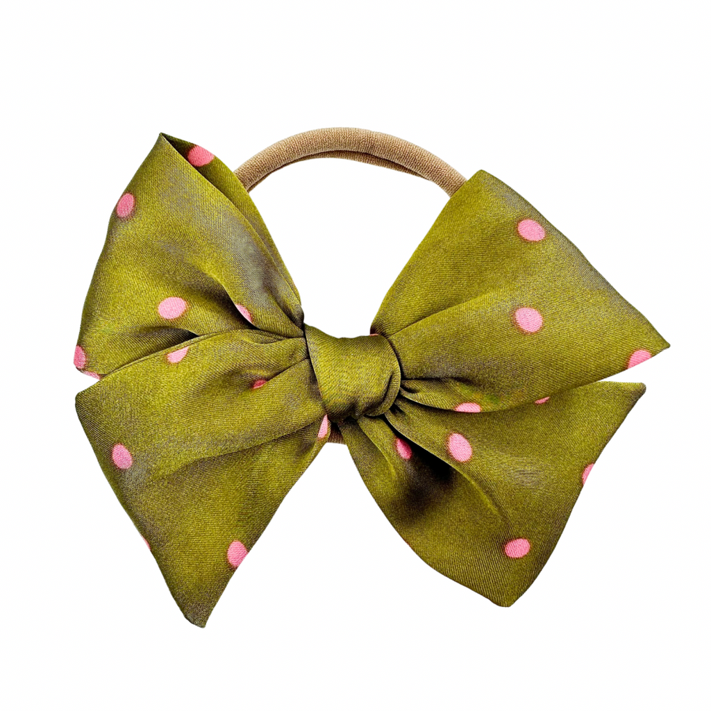 Silk Polka Dot :: Voyager Bow