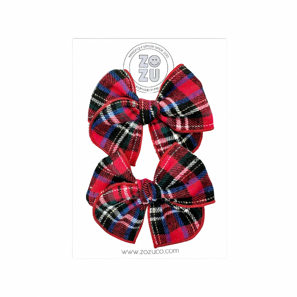 Tartan Plaid :: Mini Traveler Pigtail Set