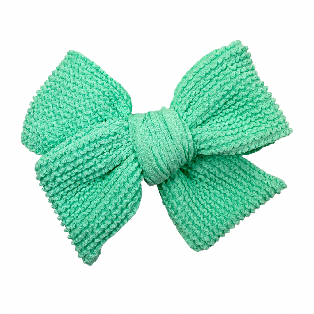 Seafoam Seersucker Swim  :: Voyager Bow