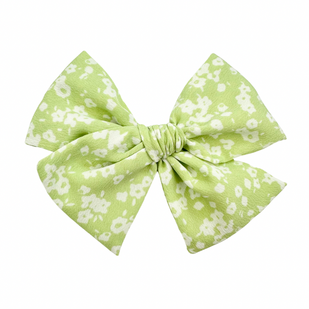 Citron Floral :: Mini Voyager Bow