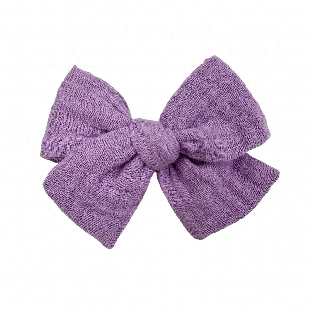 Lavender Gauze :: Mini Voyager Bow