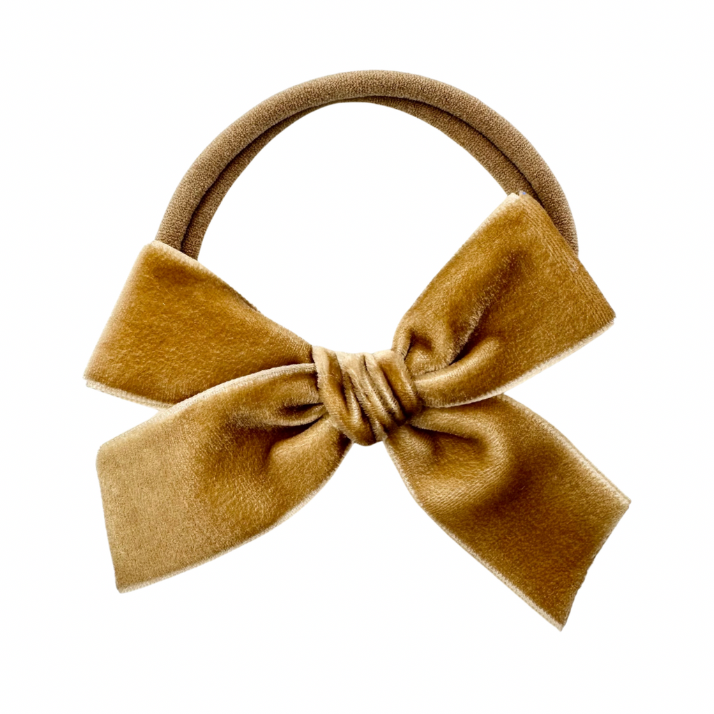 Oat Velvet :: Ribbon Mini Explorer Bow