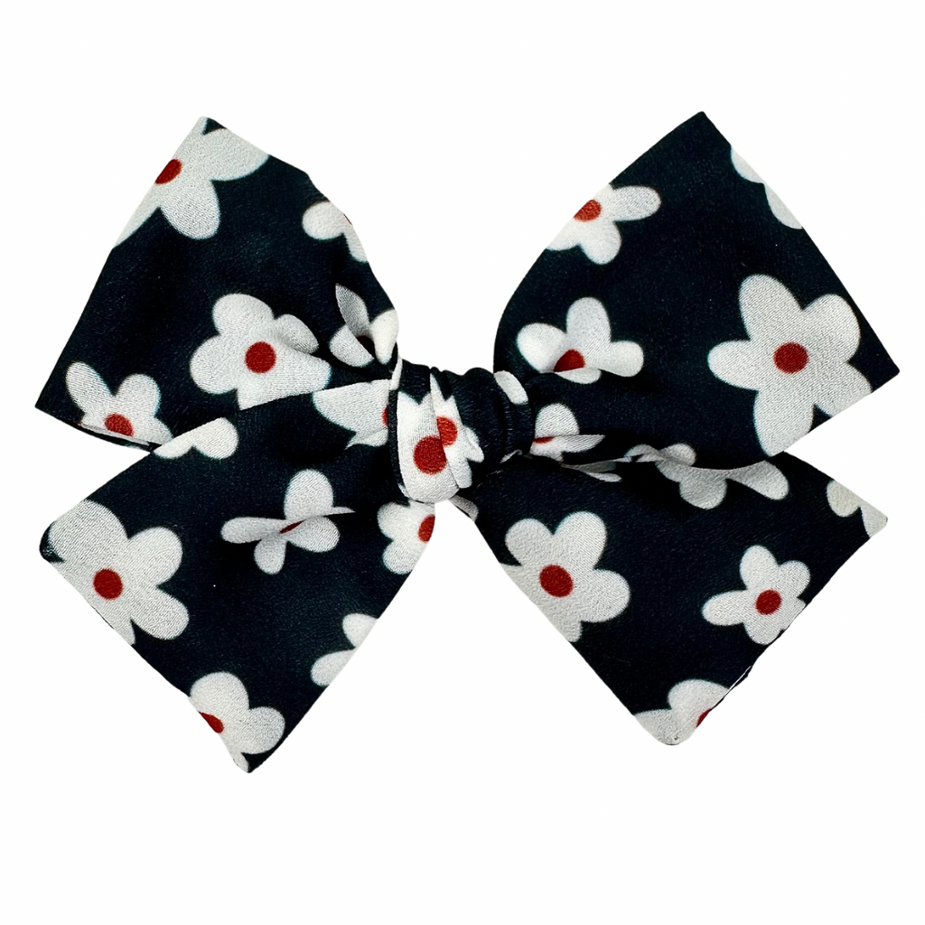 Navy Daisy :: Mini Voyager Bow