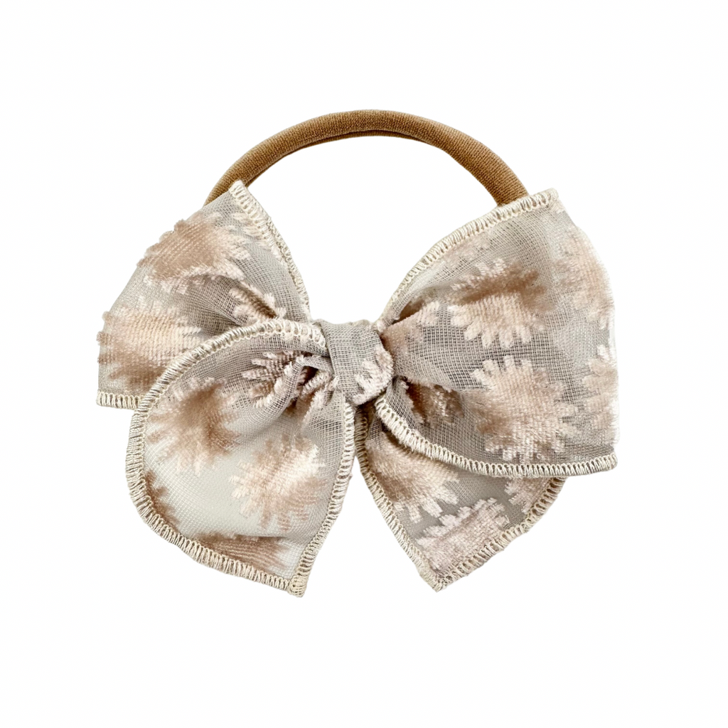 Taupe Velvet Floral :: Mini Traveler