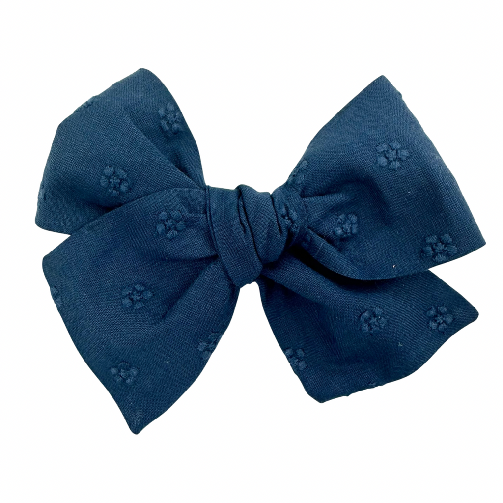 Navy Embroidered :: Voyager Bow