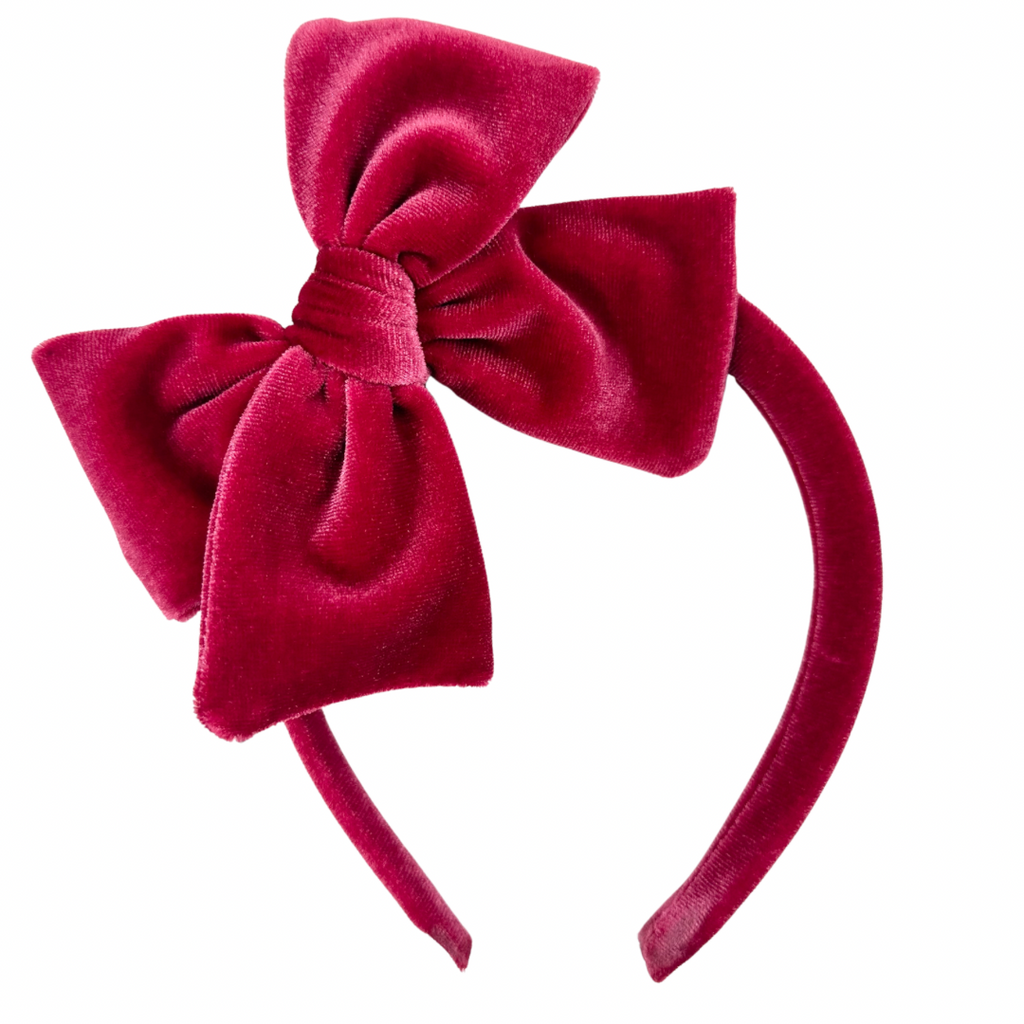 Strawberry Velvet :: Big Girl Headband