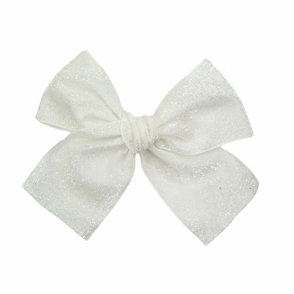 White Firecracker :: Ribbon Mini Voyager Bow