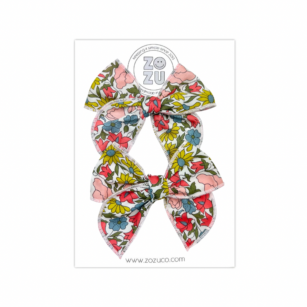 Liberty of London Summer Floral :: Mini Traveler Pigtail Set