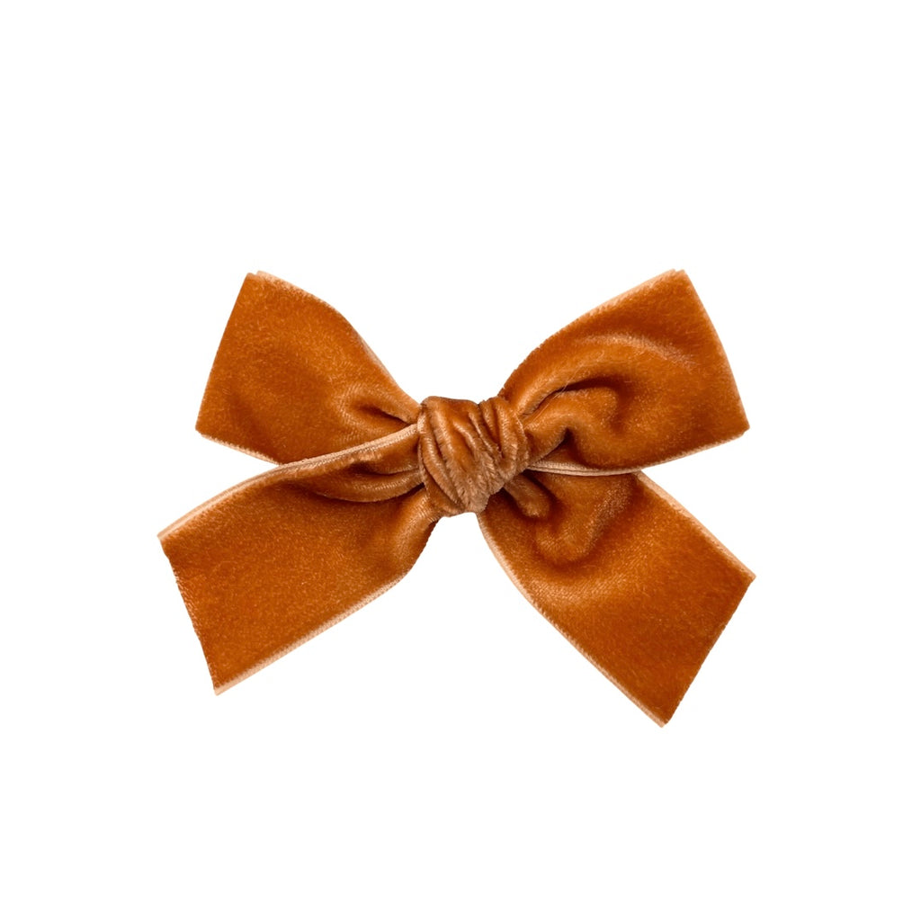 Pumpkin Velvet :: Ribbon Mini Explorer Bow