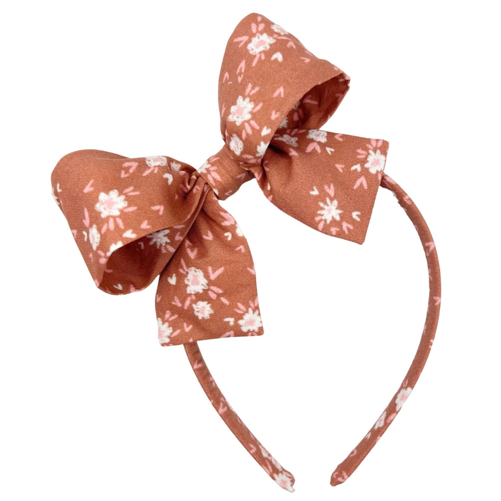 Rust Floral :: Big Girl Headband