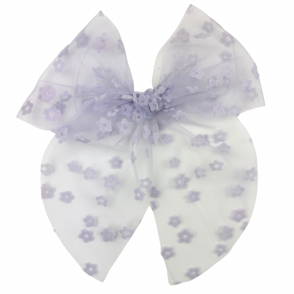 Lavender Floral Tulle :: Oversized Traveler