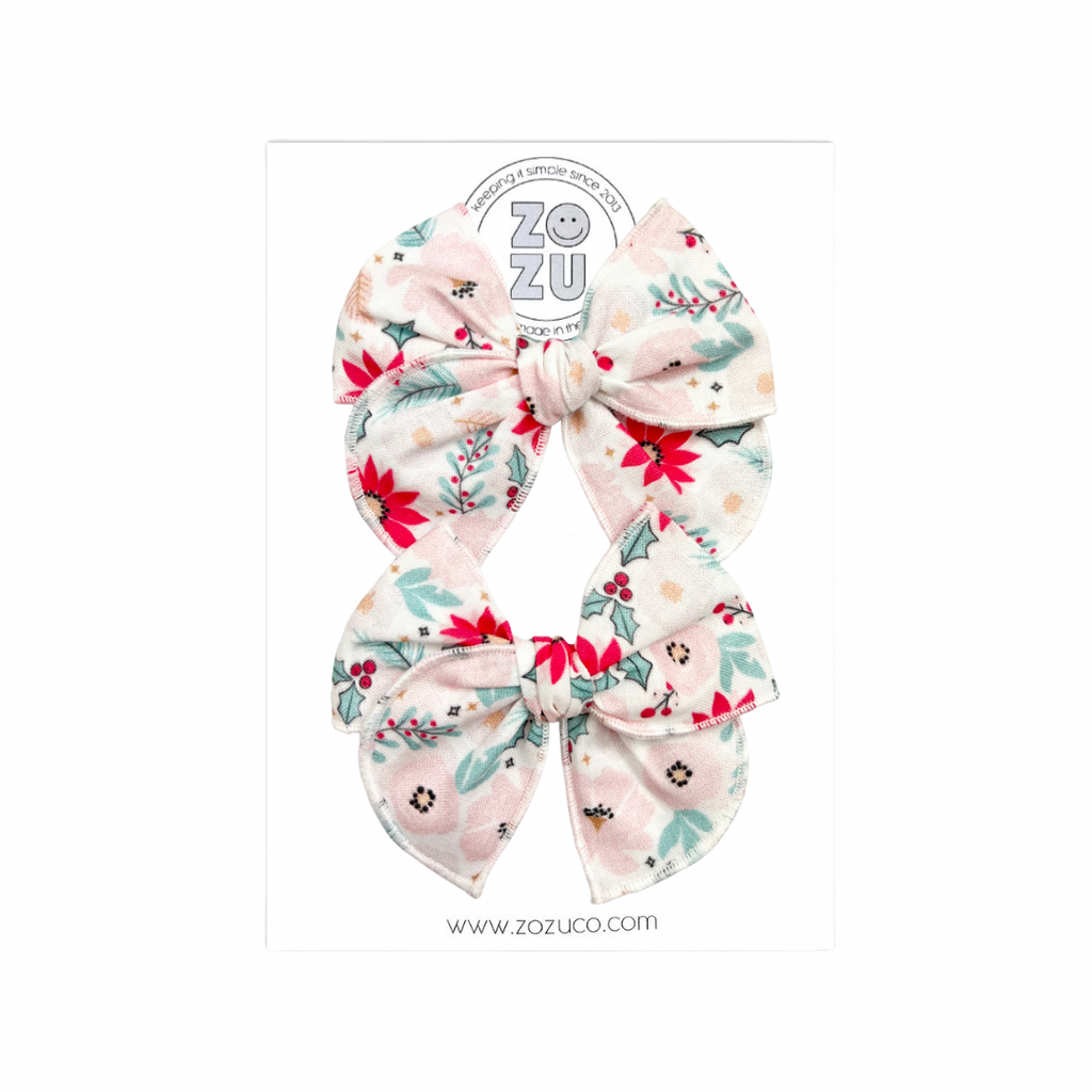 Festive Floral :: Mini Traveler Pigtail Set