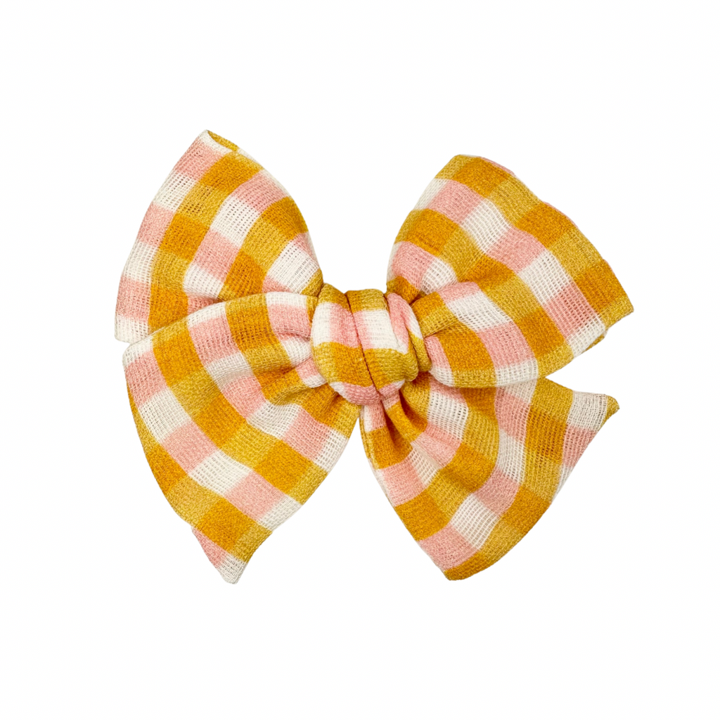 Gingham Gauze :: Voyager Bow