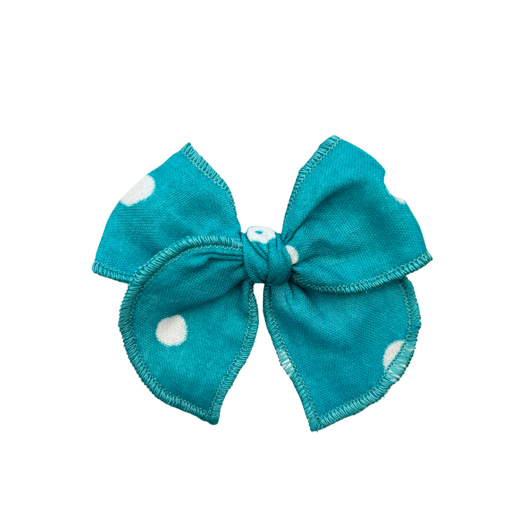 Turquoise Spot Double Gauze :: Mini Traveler