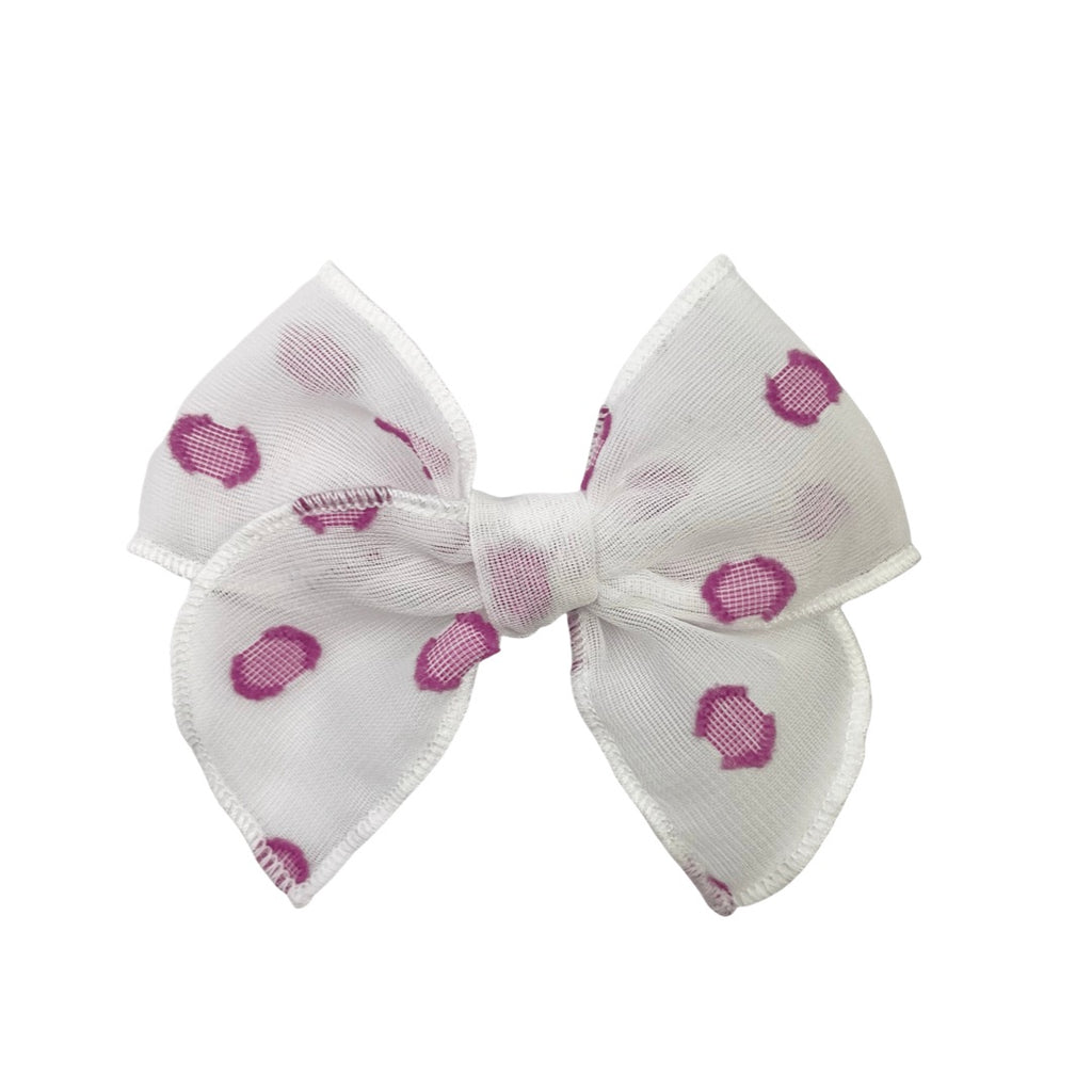 Orchid Flocked Dot:: Mini Traveler