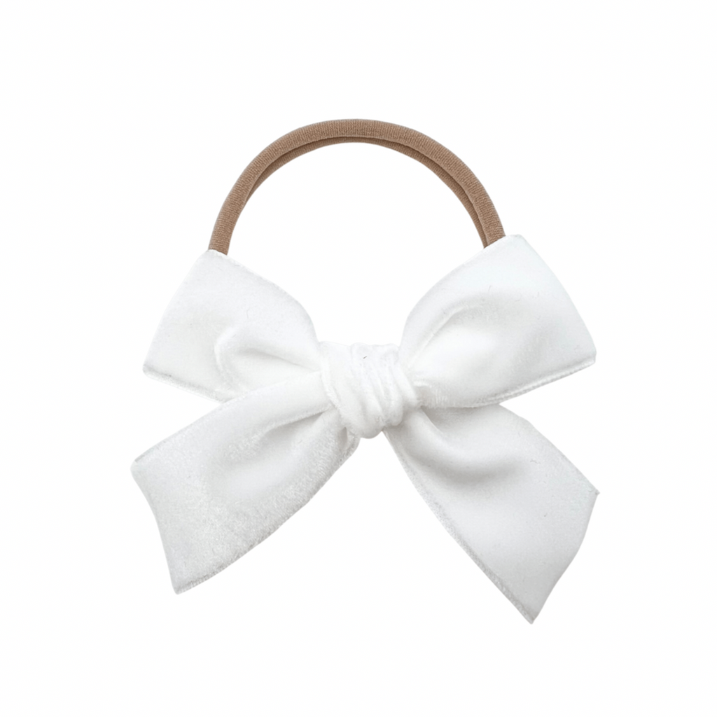 Snowy Velvet :: Ribbon Mini Explorer Bow