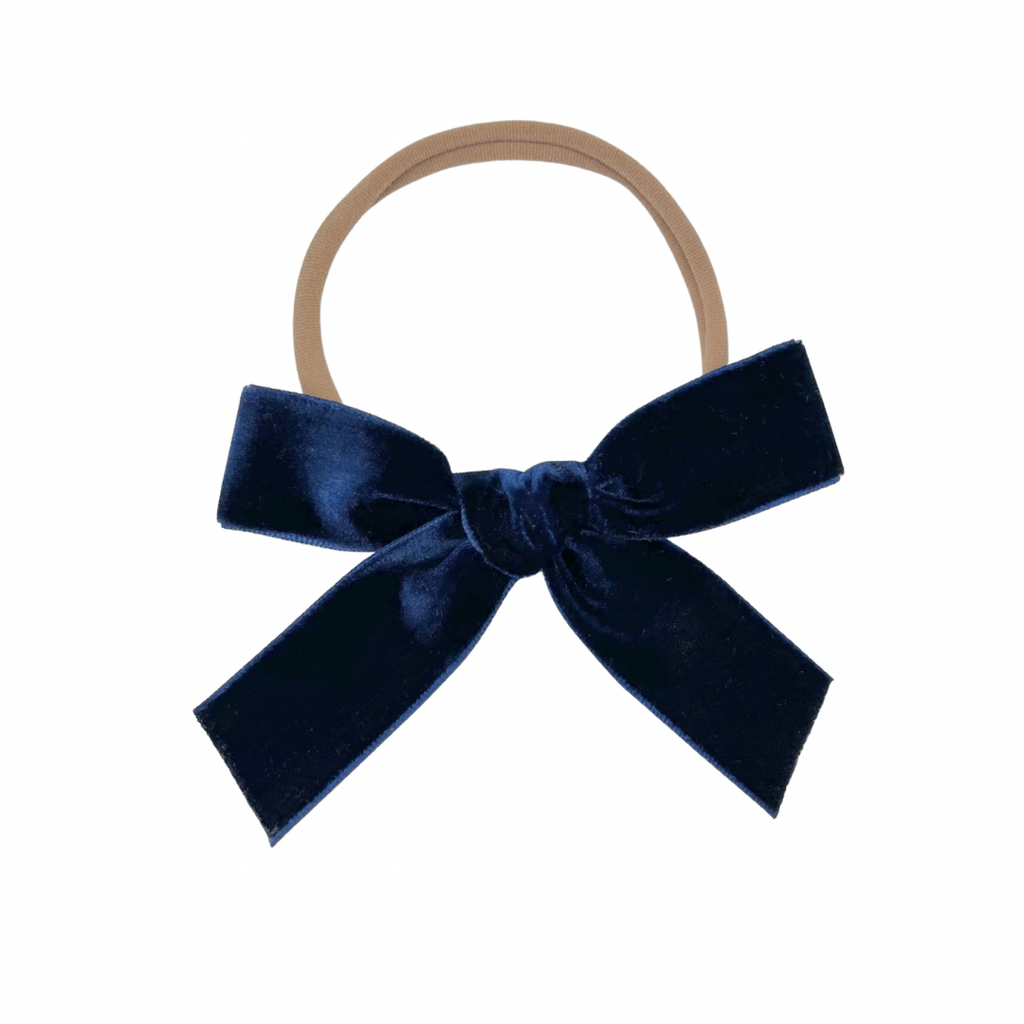 Navy Velvet :: Ribbon Explorer Bow