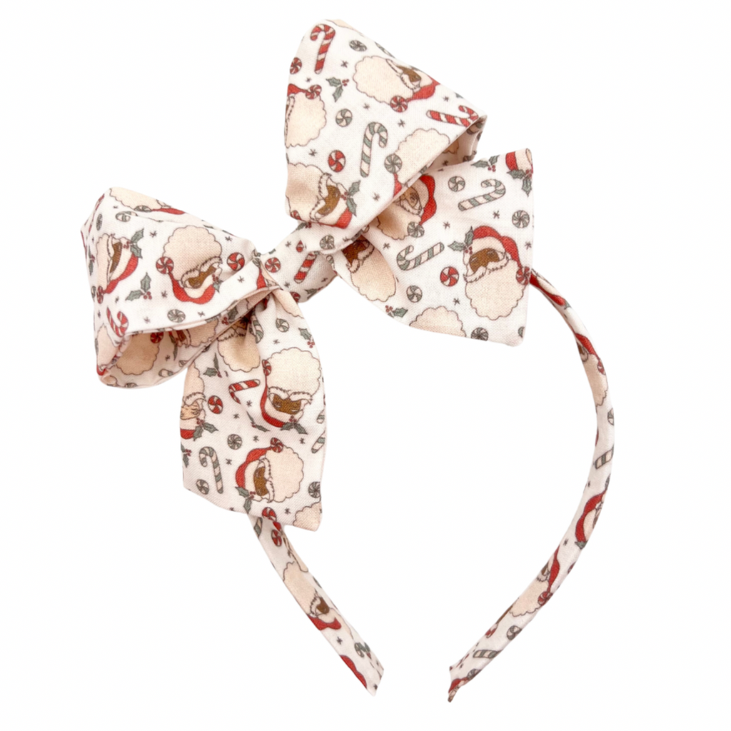 Scattered Santa :: Big Girl Headband