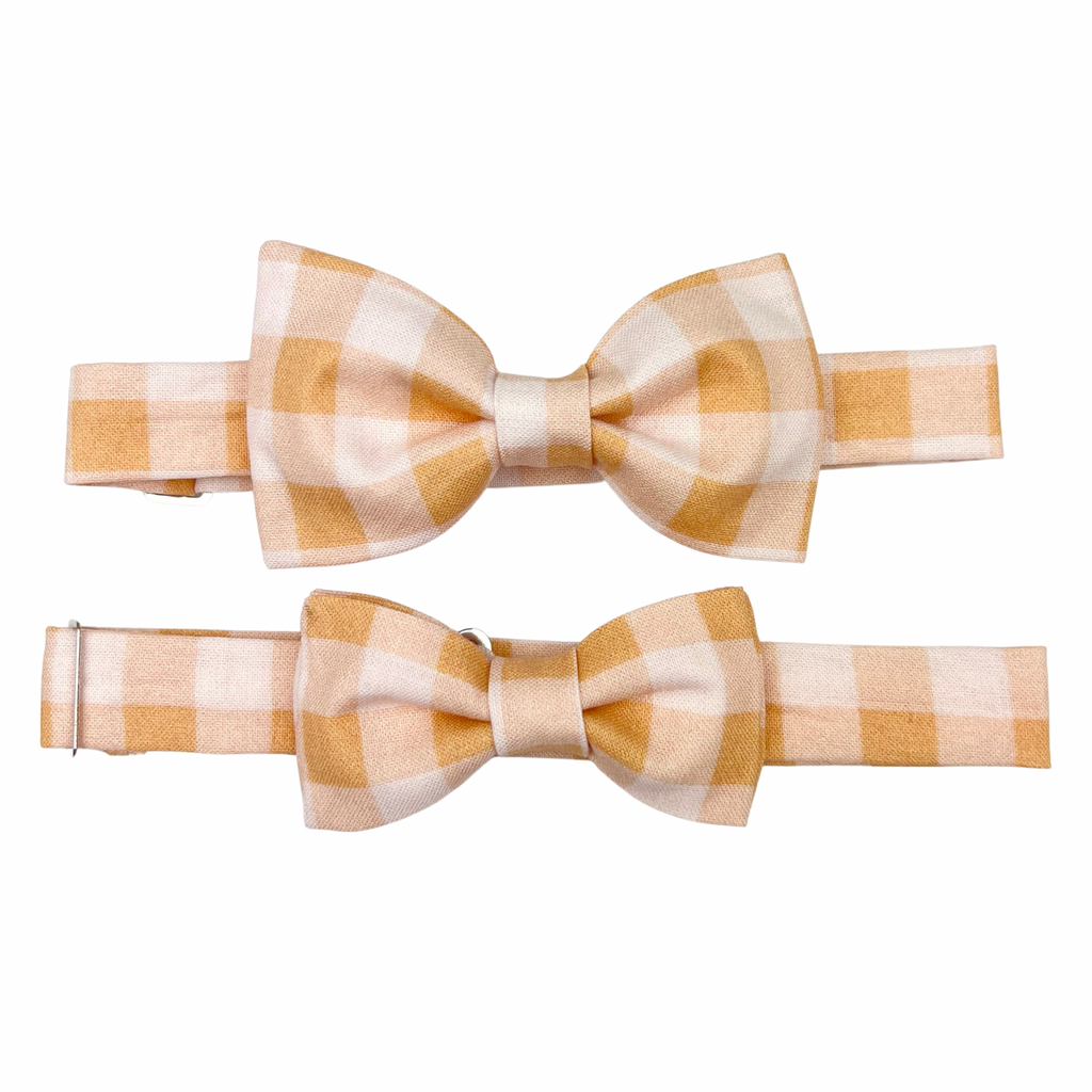 Golden Gingham :: Bow Tie